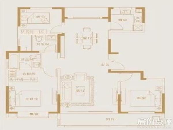 户型图-璟悦府130㎡